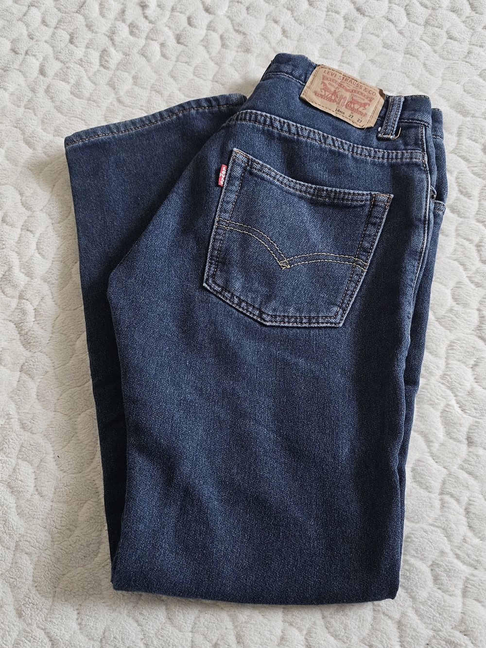 Levi's Boys 14  Navy Blue Straight Jeans